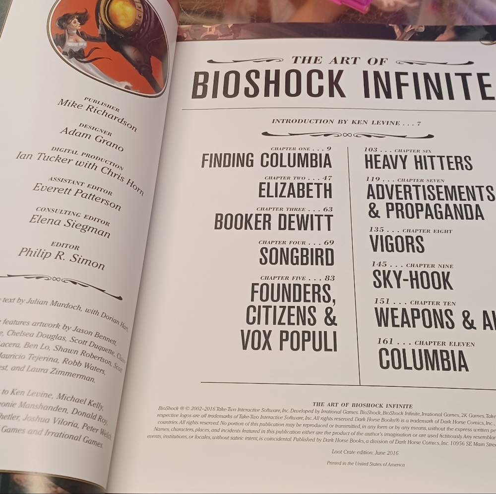 Art of bioshock infinite book